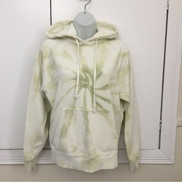 Reformation Jeans Green Tie Dye Pullover Hoodie Sz XS - Picture 3 of 8